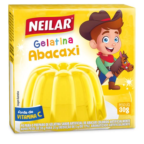 GELATINA 48 X 20 GR ABACAXI NEILAR