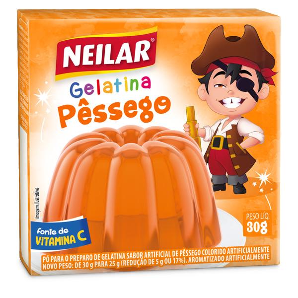 GELATINA 48 X 20 GR PESSEGO NEILAR