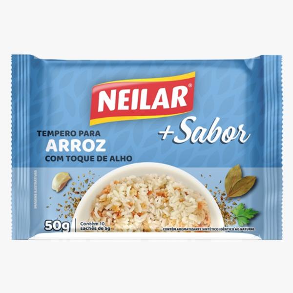 TEMPERO MAIS SABOR ARROZ/ALHO 36 X 50G NEILAR