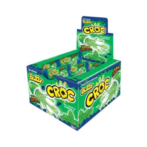 CHICLE BUZZY CROC HORTELA 20X40UN