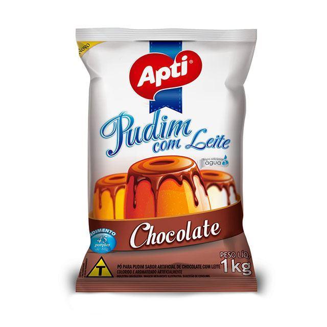 PUDIM COM LEITE CHOCOLATE APTI 6 X 1KG PACOTE