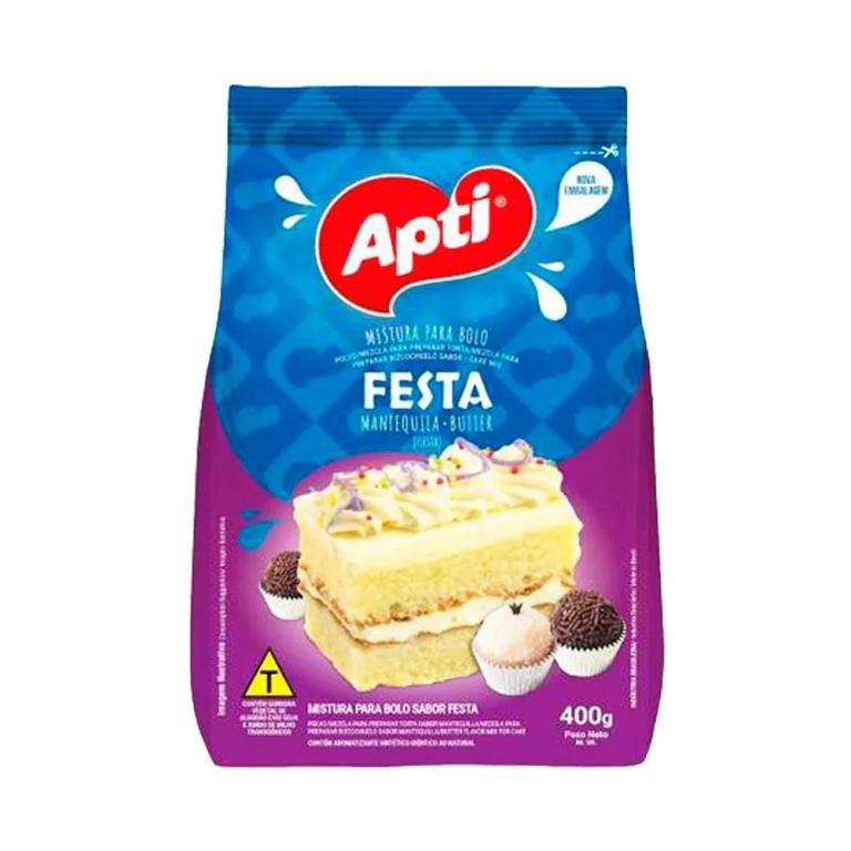 BOLO FESTA APTI 12 X 400G PACOTE 4S