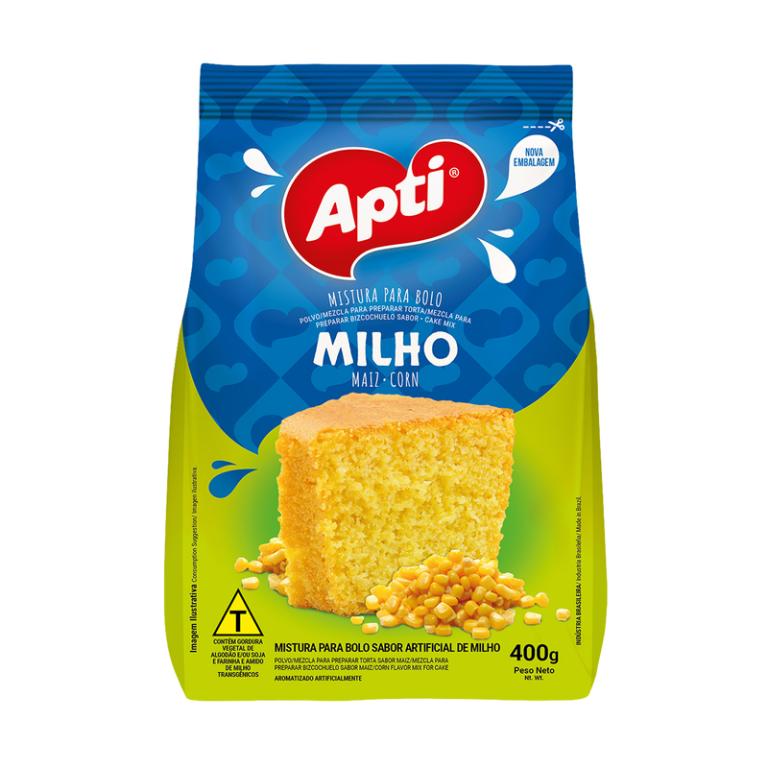 BOLO MILHO APTI 12 X 400G PACOTE 4S