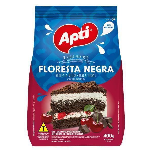 BOLO FLORESTA NEGRA APTI 12 X 400G PACOTE 4S