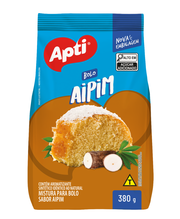 BOLO AIPIM APTI 12 X 380G PACOTE 4S