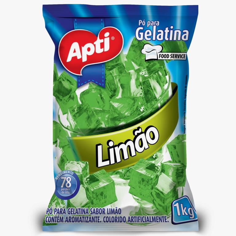 GELATINA LIMAO APTI 12 X 1KG PACOTE