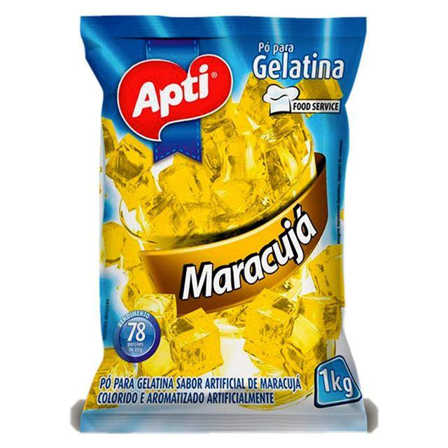 GELATINA MARACUJA APTI 12 X 1KG PACOTE