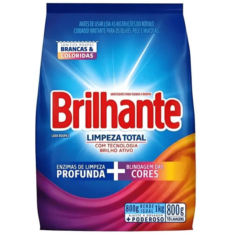 DET.EM PO BRILHANTE SACHE DELICADEZA TOTAL 16x800g