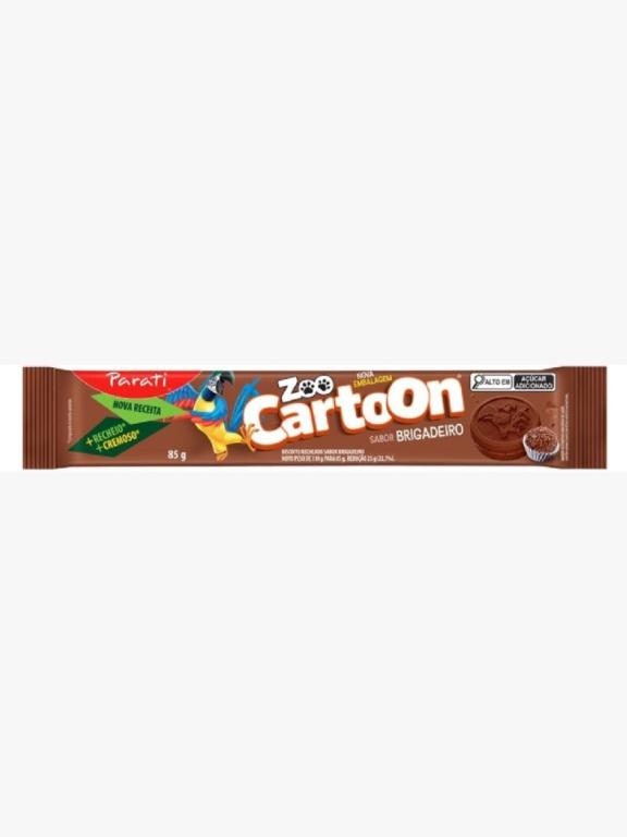 Bisc.Rech.Zoo Cartoon Brigadeiro 40x85g