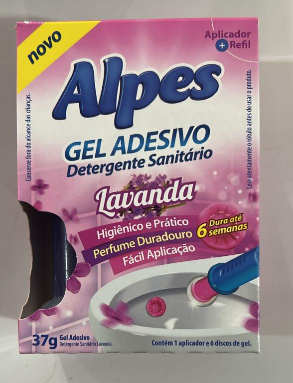 GEL ADESIVO ALPES LAVANDA APLICADOR+REFIL 12X37G