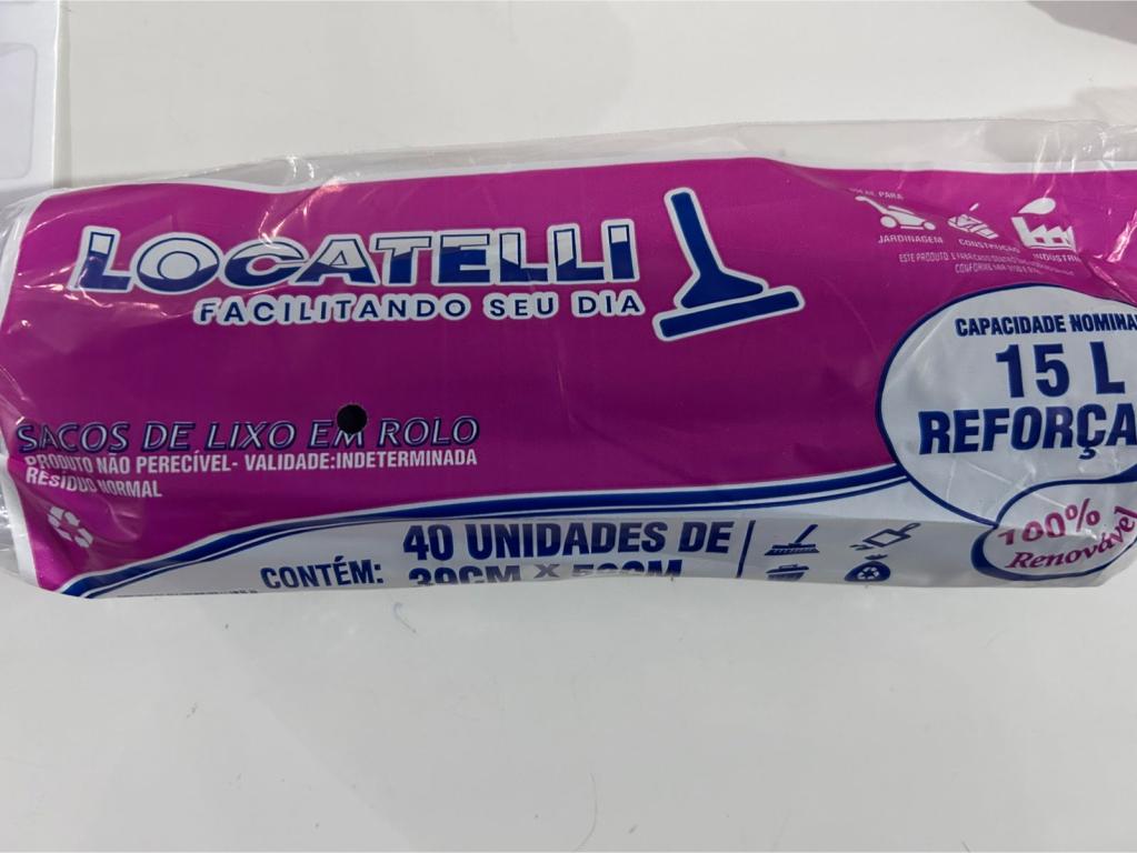 SACO DE LIXO 15 LTS ROLO REFORCADO