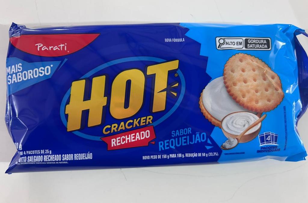 Bisc.Rech.Hot Cracker Requeijao 18x100g