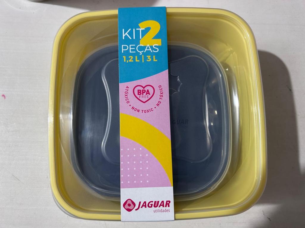 KIT 2 PCS ORGANIZA 3L / 1,2L QUAD. NUDE