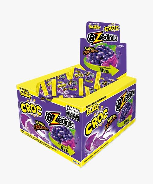 CHICLE BUZZY CROC UVA AZEDINHO 20X40UN