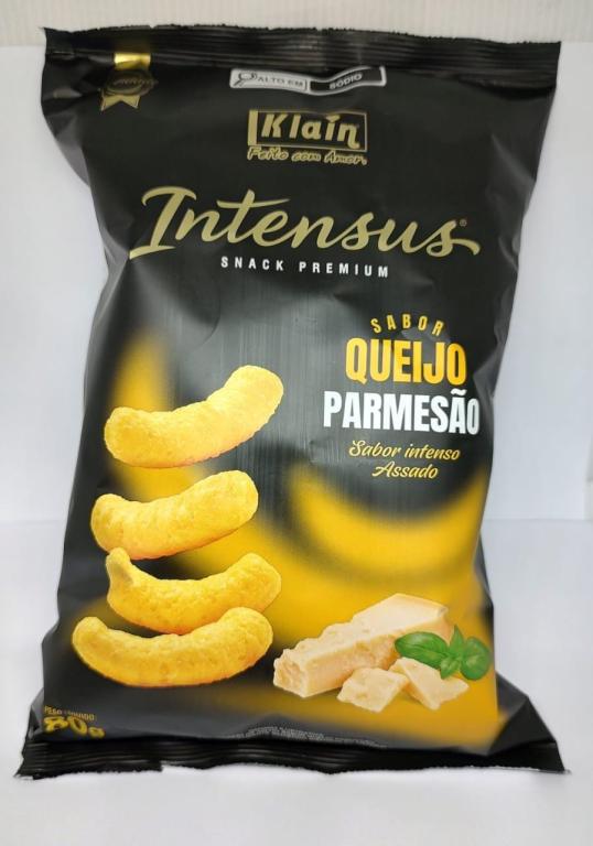 SALGADINHO INTENSUS SABOR QUEIJÃO PARMESÃO 80g X 12 UNID KLAIN
