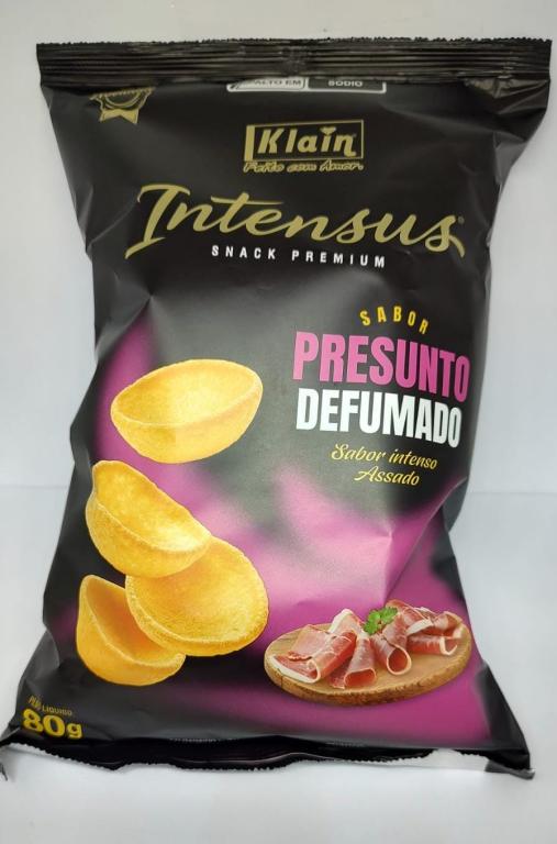 SALGADINHO  INTENSUS SABOR PRESUNTO  80g X 12 UNID KLAIN