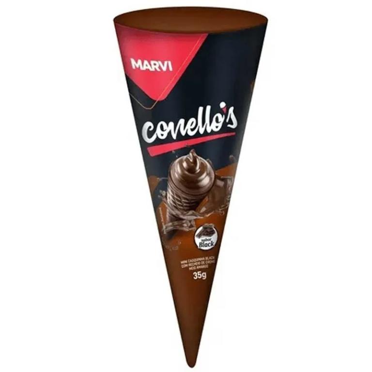 CONELLOS CONE RECHEADO SABOR BLACK CX C/8 MARVI