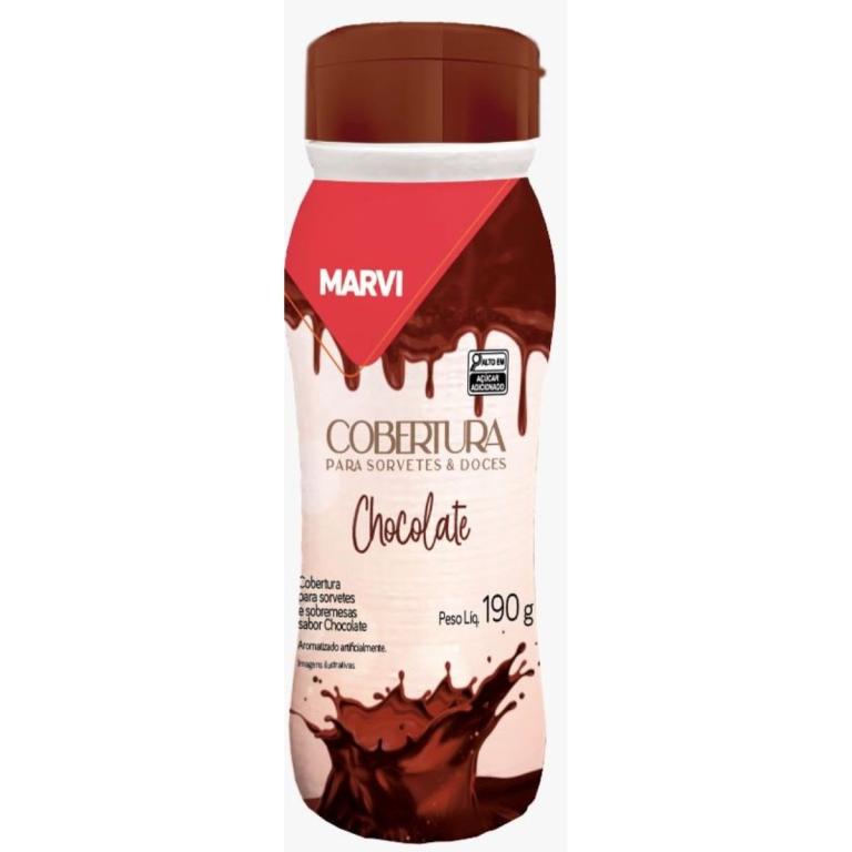 COBERTURA SORV CHOCOLATE - 190 G MARVI