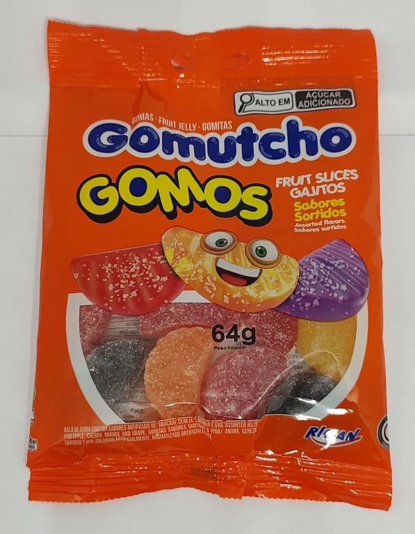 BALA GOMA GOMUTCHO GOMOS SORTIDO 40X64G