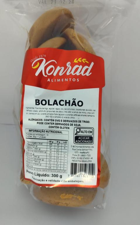BISC KONRAD BOLACHAO DE MEL 300 GR C/ 20 UNID