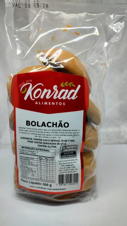 BISC KONRAD BOLACHAO DE MEL C/ GLACE 300 GR