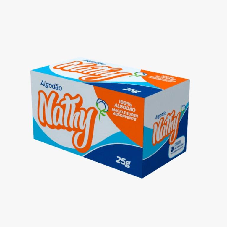 ALGODAO NATHY CX BRANCO 20X25G
