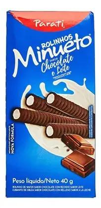 Rolinho Wafer Minueto Choc./Leite 24x40g