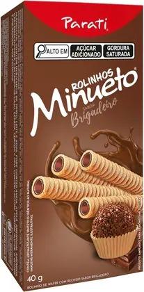 Rolinho Wafer Minueto Brigadeiro 24x40g