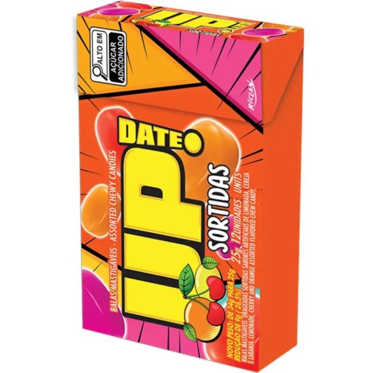 CONFEITO MASTIGAVEL UP FRUTAS SORTIDAS 12UN