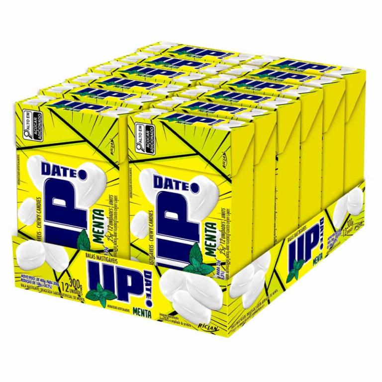 CONFEITO MASTIGAVEL UP MENTA 12UN