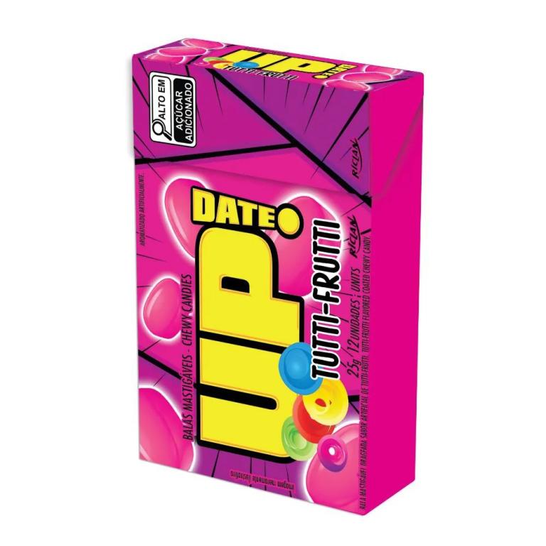 CONFEITO MASTIGAVEL UP TUTTI FRUTTI 12UN