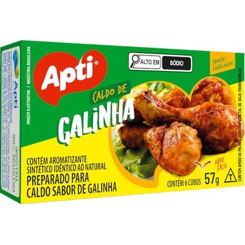 CALDO DE GALINHA APTI  10 X 57G
