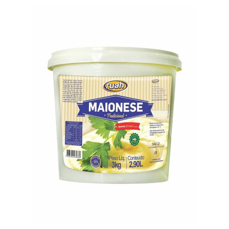 MAIONESE BALDE RUAH 3 KG CX C/ 4 UN