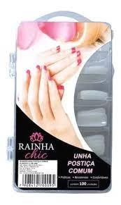 UNHA TIPS COMUM C/100 RAINHA CHIC