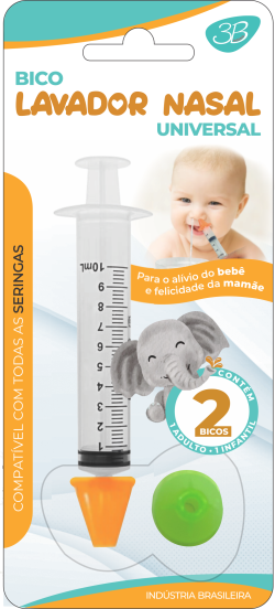 BICO LAVADOR NASAL UNIVERSAL C/2 3B