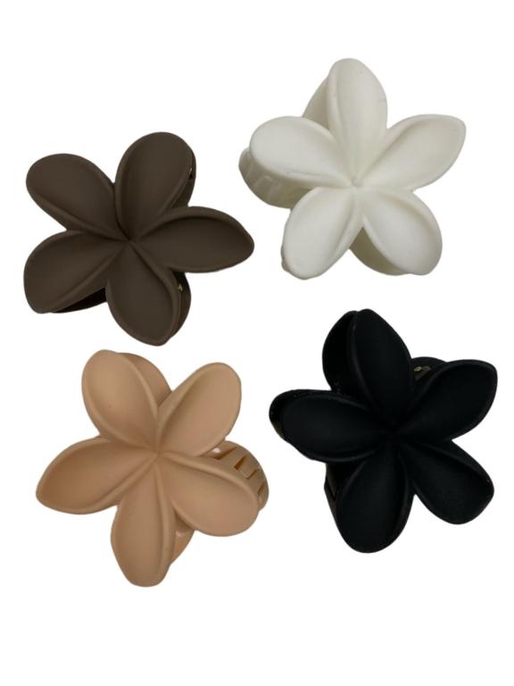 PRESILHA DE CABELO FLOR FOSCA