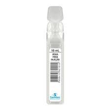 AGUA BI DESTILADA P/INJECAO 10ML