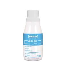 ALCOOL 70 ANTISSEPTICO 50ML FARMAX