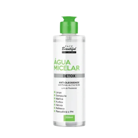 AGUA MICELAR 200ML DETOX FACE BEAUTIFUL