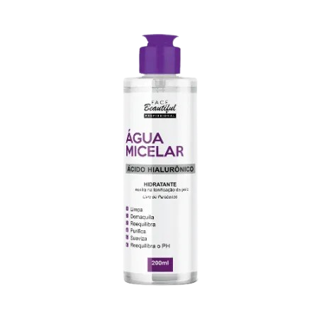 AGUA MICELAR 200ML ACIDO HIALURONICO FACE BEAUTIFUL