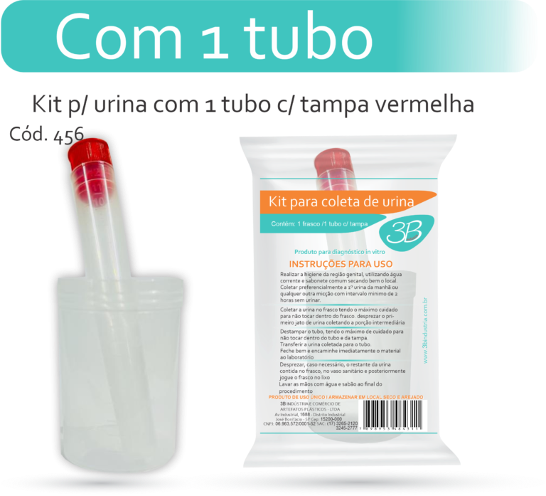 COLETOR URINA C/1 TUBO 3B