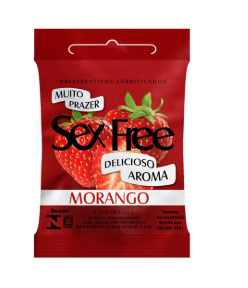 PRESERVATIVO MORANGO SEX FREE