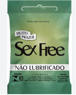 PRESERVATIVO NAO LUBRIFICADO SEX FREE