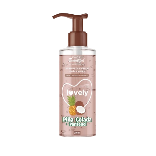 SABONETE LIQUIDO PINA COLADA LOVELY 200ML