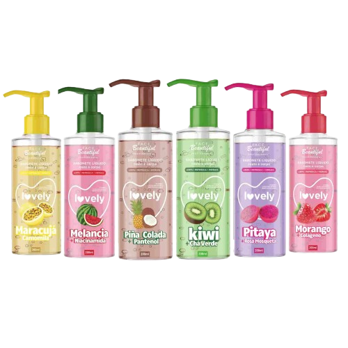 SABONETE LIQUIDO MORANGO LOVELY 200ML