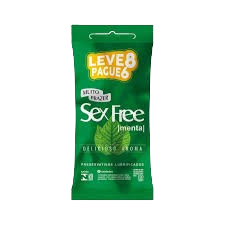 PRESERVATIVO MENTA SEX FREE LV 8 PG 6