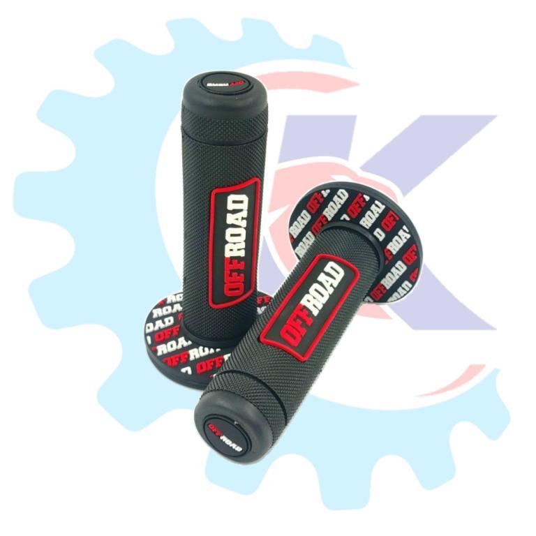 MANOPLA OFF ROAD CRF 230/NXR/XRE 300/XTZ/NX/XR/XLR VERMELHO/PRETO EMBUS