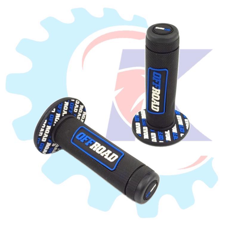 MANOPLA OFF ROAD CRF 230/NXR BROS/XRE 300/XTZ/NX/XR/XLR AZUL/PRETO EMBUS