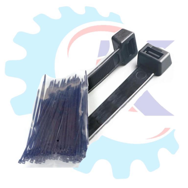 ABRACADEIRA NYLON PRETO 100mm X 2,5mm EMBALAGEM C/100 unidades EMBUS