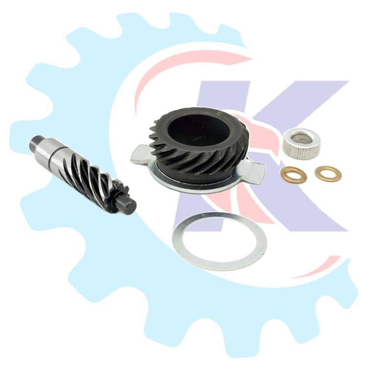 ENGRENAGEM+PINHAO VELOCIMETRO TITAN 150 KS 04-13/FAN 125-150 KS 09-13/POP 100-110 07-24/BIZ 125 06-24 (METAL) EMBUS